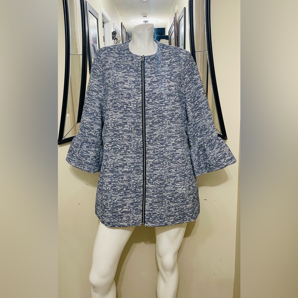 Primark Gray Textured Cape Jacket